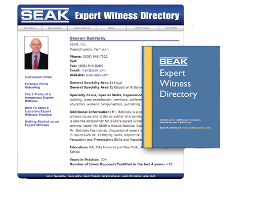 SEAK Expert Witness Directory